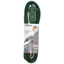 Woods 9.8ft. 3-Outlet Outdoor Extension Cord