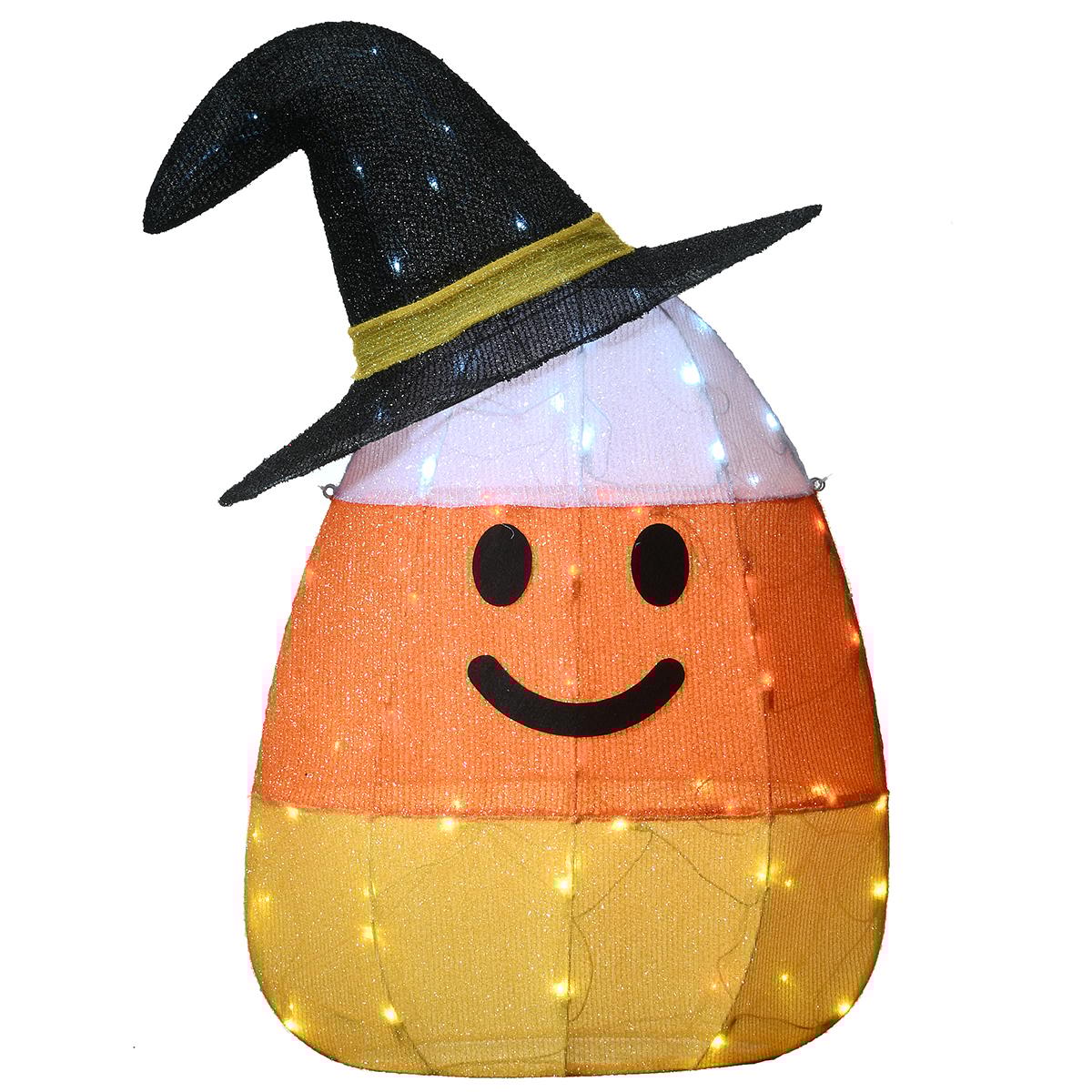 National Tree 35in. Pre-Lit Candy Corn Witch