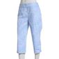 Womens Napa Valley Floral Super Stretch Snap Hem Capris - image 1