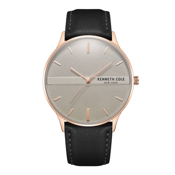 Mens Kenneth Cole&#40;R&#41; New York Black Band/Grey Watch-KCWGA2234303 - image 