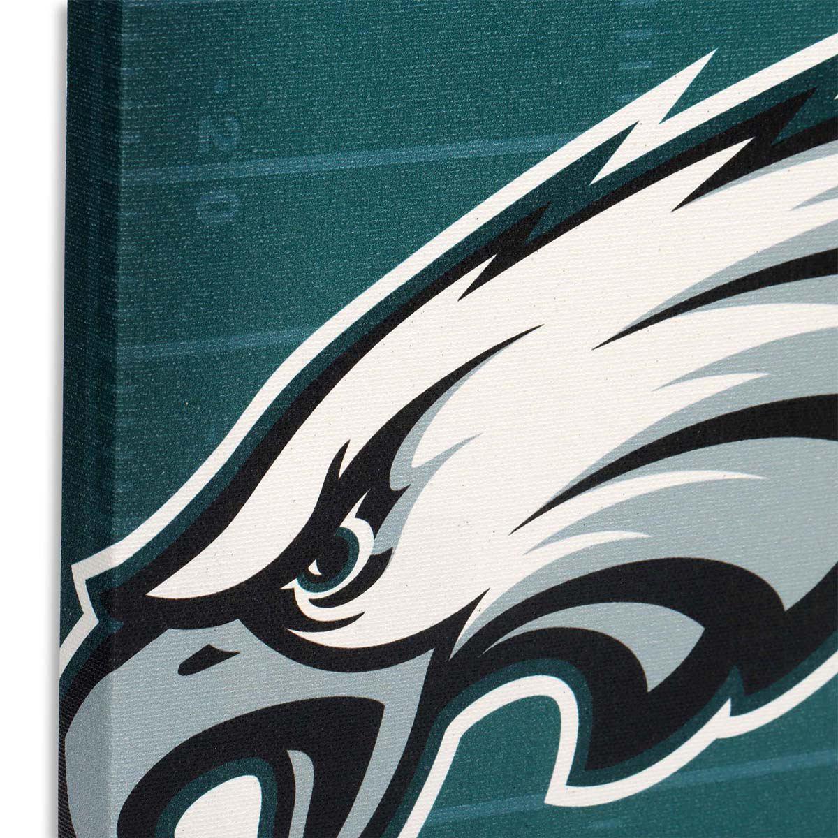 Open Road Eagles Logo Stretched Canvas Wall Decor