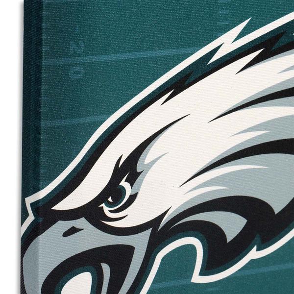 Open Road Eagles Logo Stretched Canvas Wall Decor
