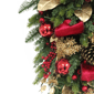 Puleo International 28in. Pre-Lit Adorned Red & Gold Swag - image 5
