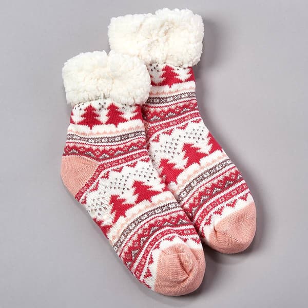 Womens Ella & Joy Sherpa Lined Lounge Socks