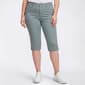 Plus Size Tailormade 5 Pocket Solid Capri Pants - image 3