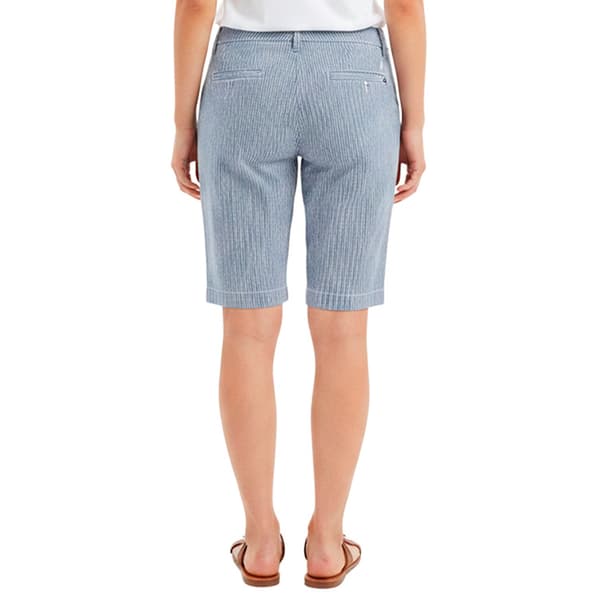 Womens Nautica Pinstripe Riviera Chino Shorts