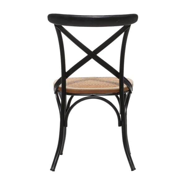 9th & Pike&#174; Black Metal Farmhouse Dining Chair