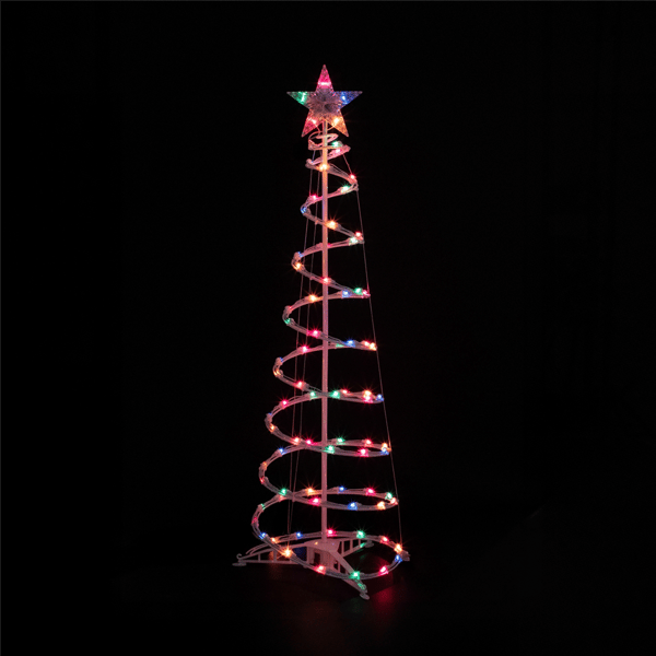 Northlight 4ft. Lighted Spiral Christmas Tree with Star Topper - image 