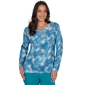 Womens Hearts of Palm Autumn Breeze 3/4 Sleeve Confetti Blouse - image 1