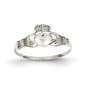 Gold Classics&#40;tm&#41; Thin 14kt. White Gold Claddagh Ring - image 1
