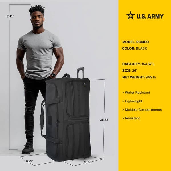 U.S. Army Romeo 36in. XL Tactical Rolling Duffel