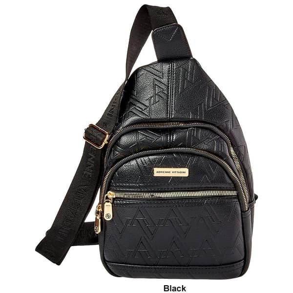 Adrienne Vittadini Debossed Sling Bag