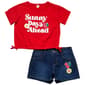 Girls (7-16) Sweet Butterfly® Sunny Days Ahead Tee w/ Shorts - image 2
