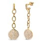 Haus of Brilliance 18kt. Gold Plated 1ct. Diamond Dangle Earrings - image 1