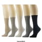 Womens Cuddl Duds® 5pk. Ribbed Heather Crew Socks - image 2
