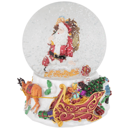 Northlight Santa Delivering Gifts Musical Christmas Snow Globe