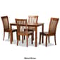 Baxton Studio Erion Dark Brown Finished Wood 5pc. Dining Set - image 10