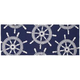 Liora Manne Frontporch Ship Wheel Rectangular Runner