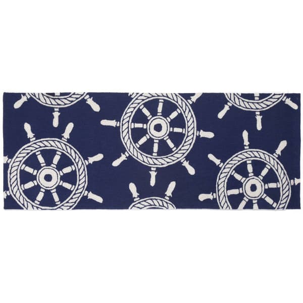 Liora Manne Frontporch Ship Wheel Rectangular Runner - image 