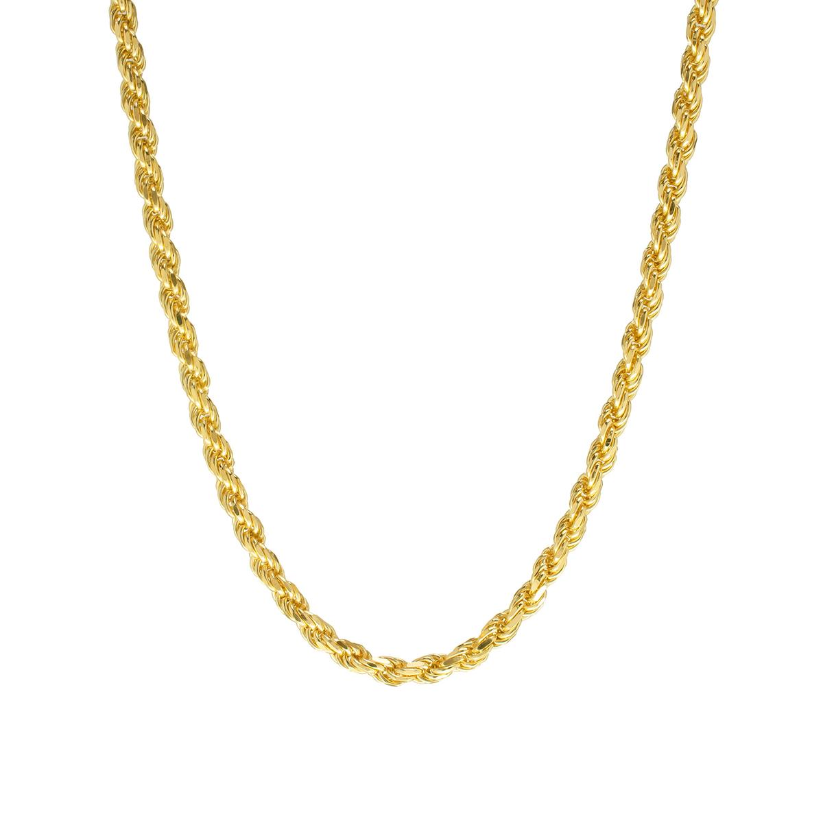 14kt. Over Sterling Silver Dc Rope 20in. Chain Necklace,New Products : American Fashion Style Bags On Sale