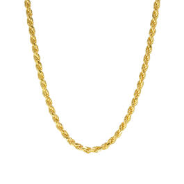20in. Sterling Silver Rope Chain Necklace