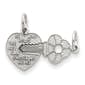 Gold Classics(tm) 14kt. White Gold Key/Heart Pendants - image 1