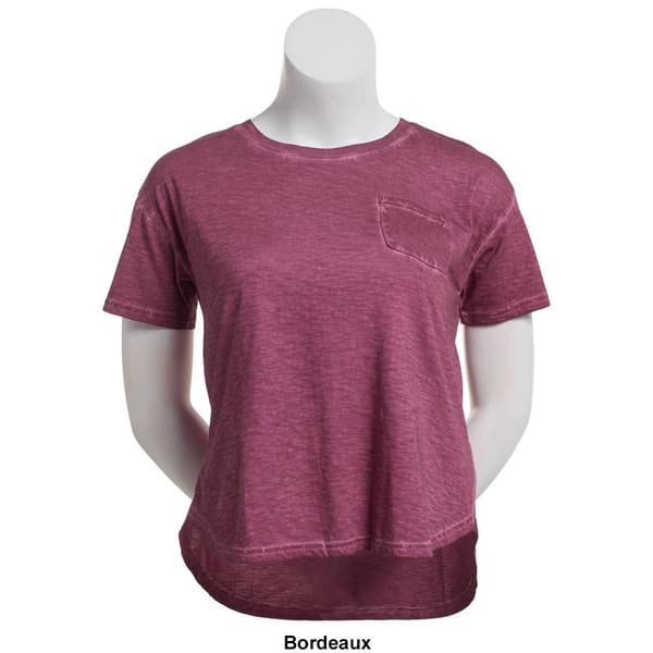Womens Mountain Ridge Short Sleeve Pigment Dyed Tee