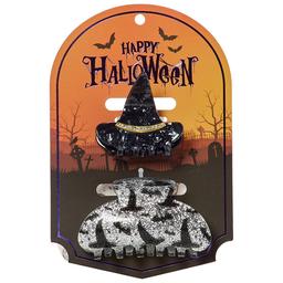 Womens Happy Halloween 2pk. Hat Claw Clips