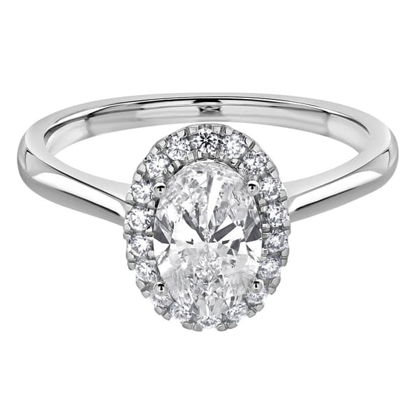 Nova Star(R) White Gold & 1 1/10ctw. Lab Grown Diamond Oval Ring - image 