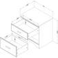 South Shore Versa 2-Drawer Nightstand - image 7