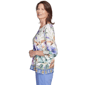Womens Alfred Dunner Santa Fe Tropical Floral Border Blouse - image 4
