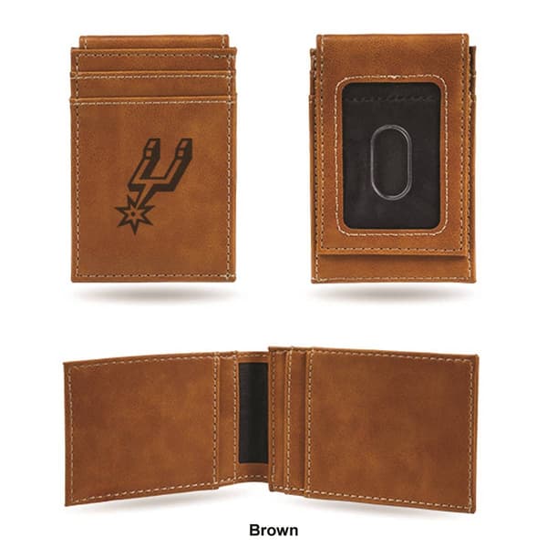 Mens NBA San Antonio Spurs Faux Leather Front Pocket Wallet