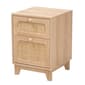 Baxton Studio Elsbeth Light Brown Wood 1-Drawer End Table - image 1