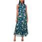Petite MSK Sleeveless Mock Neck Foil Print Tier Maxi Dress - image 1