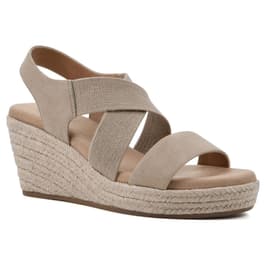 Womens White Mountain Yanda Espadrilles Wedge Sandals