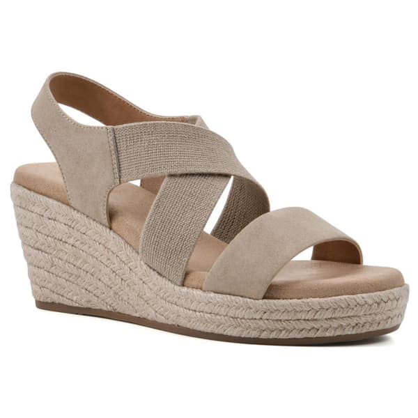 Womens White Mountain Yanda Espadrilles Wedge Sandals - image 