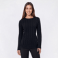Petite Preswick & Moore® Long Sleeve Cable Knit Crew Neck Sweater - image 6