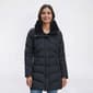 Petite Calvin Klein Long Puffer Jacket w/Sherpa Lined Collar - image 1