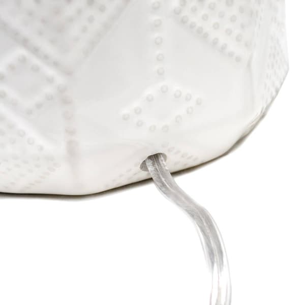 Lalia Home Contemporary Bohemian Ceramic Bedside Table Lamp