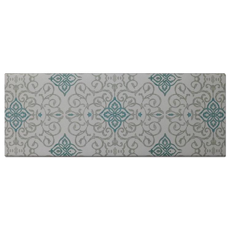 J&V Textiles Cloud Comfort Rustic Medallion Kitchen Mat