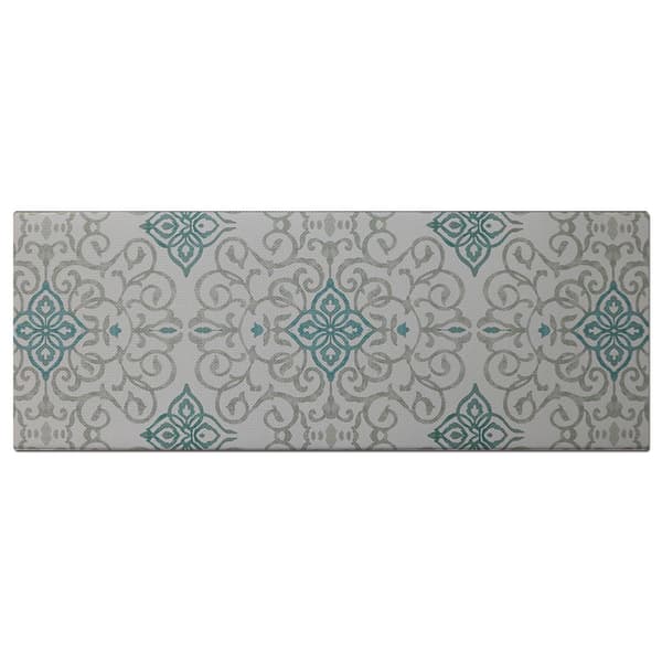 J&V Textiles Cloud Comfort Rustic Medallion Kitchen Mat - image 