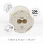 Melted Matte Moving Flame Pillar Candle - 8.5in. - image 2