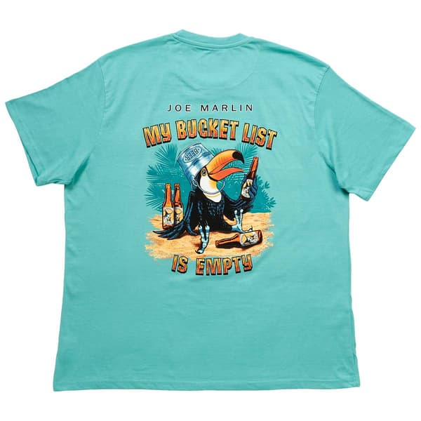 Mens Big & Tall Joe Marlin Graphic Tee - Seafrost Heather
