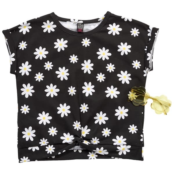 Girls &#40;7-16&#41; Star Ride&#174; Twist Hem Daisy Top with Sunglasses