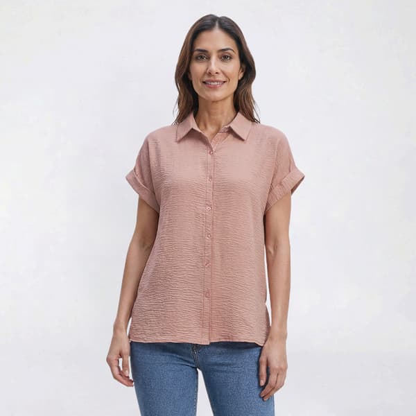 Womens Preswick & Moore® Extended Sleeve Button Front Blouse