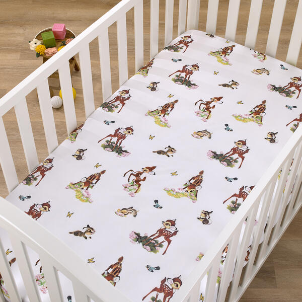 Disney Baby Vintage Bambi Fitted Crib Sheet