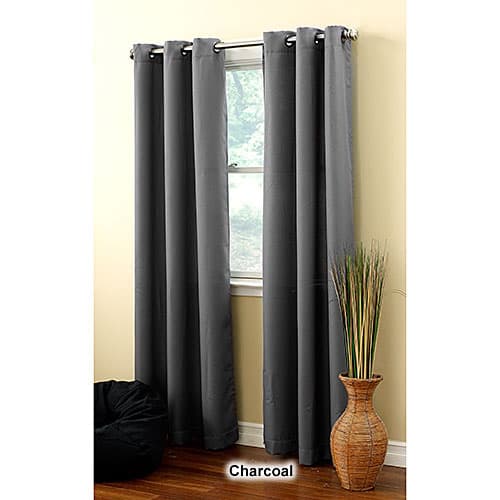 Montego Woven Bronze Grommet Curtain Panel