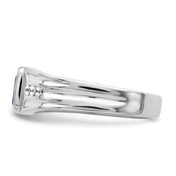 Mens Gentlemen’s Classics™ 14kt. Gold Sapphire & Diamond Ring