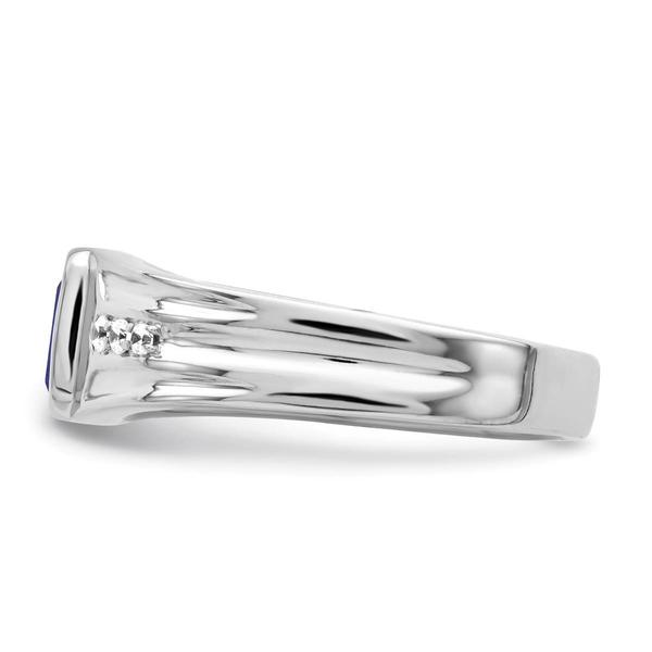 Mens Gentlemen’s Classics™ 14kt. Gold Sapphire & Diamond Ring