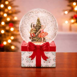 Melrose 6.5in. LED Nutcracker & Ballerina Snow Globe